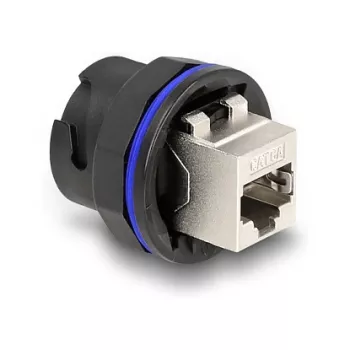 DeLOCK 67048 RJ45 Cat.6A inbouwbus / koppeling, zwart