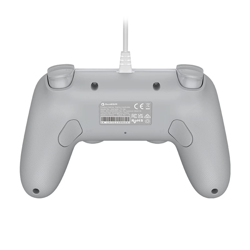 Bedrade gamecontroller GameSir T3 Lite WT wit – ergonomische bedrade controller, compatibel met pc