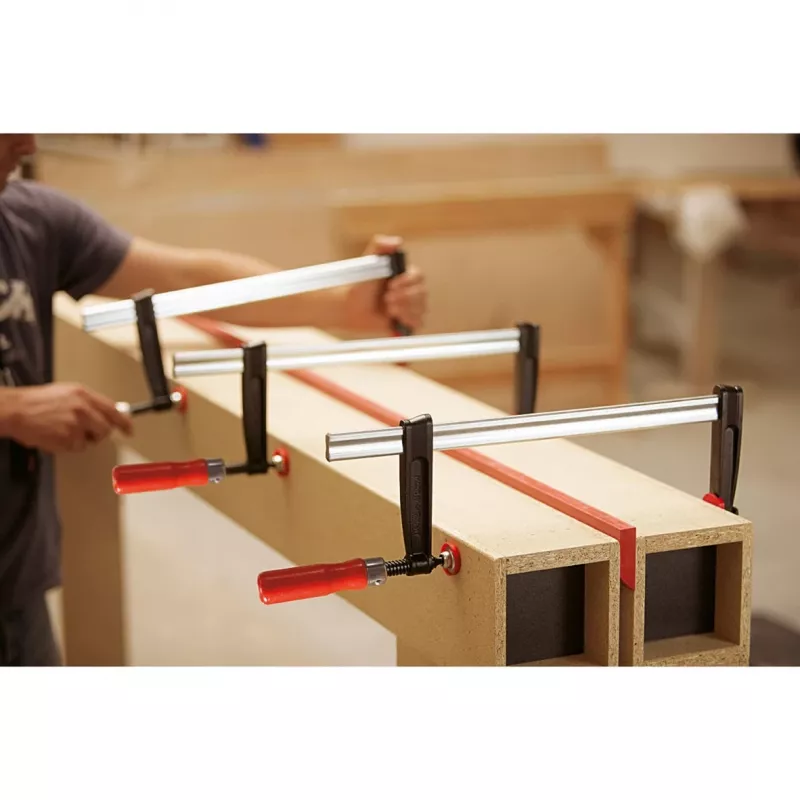 F-schroefklem BESSEY TPN20BE 20 cm aluminium zwart rood