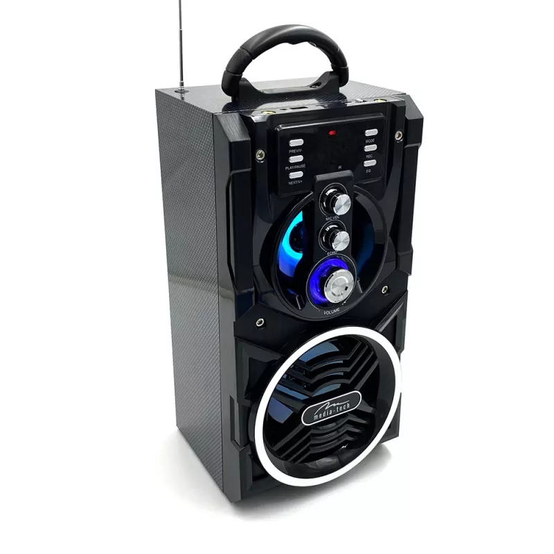 Draagbare stereoluidspreker Media-Tech PARTYBOX BT MT3150 zwart