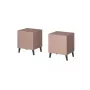 Nachtkastje cama meble NOVA 44x40x52 cm roze mat, 1 lade, 16 mm frame