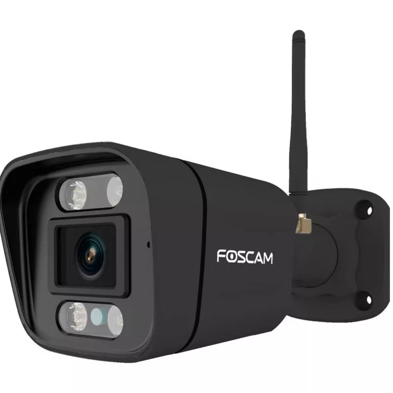 Foscam V8P bullet-wifi-camera voor buiten, 8 MP 4K (3840x2160), dual-band wifi, spotlight, sirene, nachtzicht, zwart