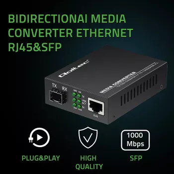 Mediaconverter SWITCH Ethernet 1x RJ45 1x SFP