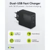 Indoorlader Goobay 61757 snelopladen USB Type-C 2 poorten zwart