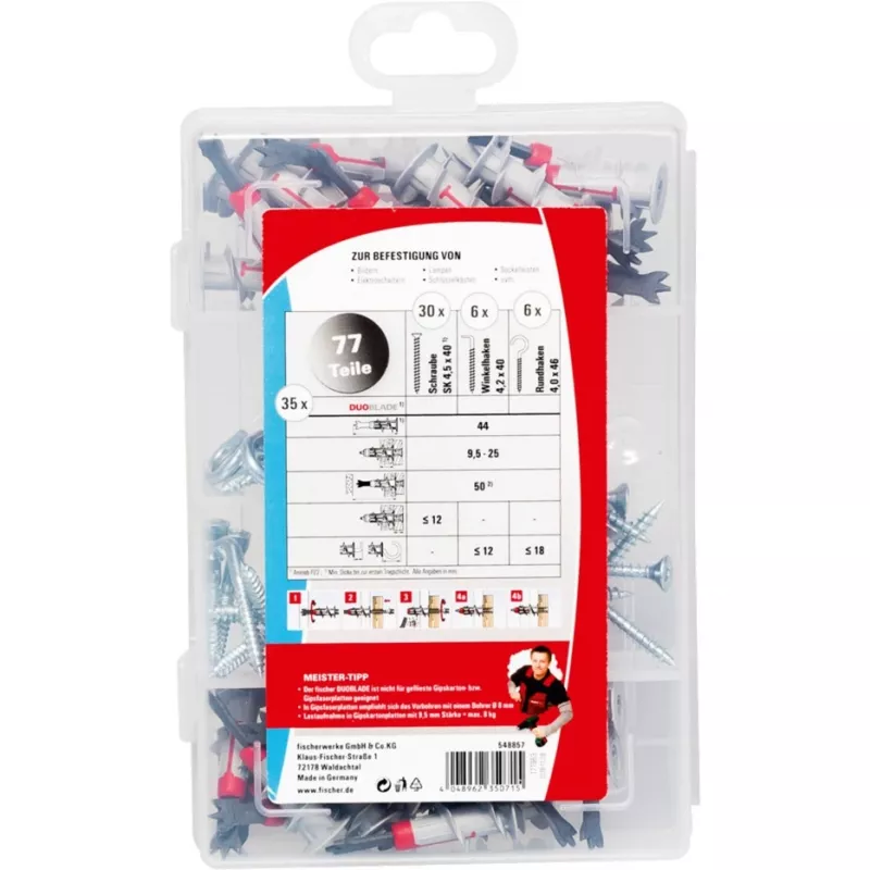 Fischer DUOBLADE 77 Master-Box droogbouwanjer-sortiment