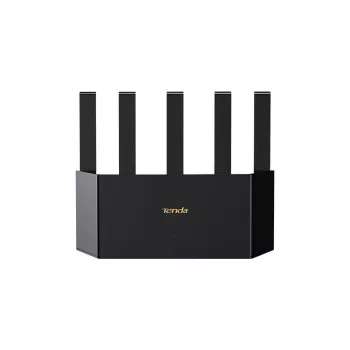WLAN-router TENDA TE3L Wi‑Fi 7 (IEEE 802.11ax), 3x Gigabit-LAN, 1x WAN, 512 MB RAM, VLAN, NAT, WPA, zwart