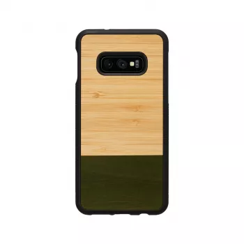 Telefoonhoesje man and wood smartphone voor Galaxy S10e Bamboo Forest zwart