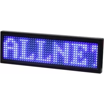 ALLNET naambordje elektronisch programmeerbaar serieel - kleur blauw