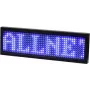 ALLNET naambordje elektronisch programmeerbaar serieel - kleur blauw