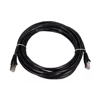 LAN-patchkabel Extralink Cat5e FTP 5 m, koper twisted pair, RJ-45–RJ-45, zwart