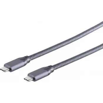 USB-kabel S/CONN 13-47010 USB 3.2 Gen 2x2 0,5 m grijs