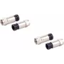 Coaxiale F-compressiestekker-set ShiverPeaks 85029-A-SET2 voor 7 mm kabel, 2-delig