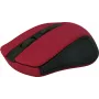 Draadloze optische muis DEFENDER MM-935 RF – voor beide handen, 1600 DPI, rood, RF-USB-ontvanger, AAA-batterijen
