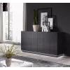 Cama sideboard 2D REJA grafietgrijs glanzend/grafietgrijs glanzend