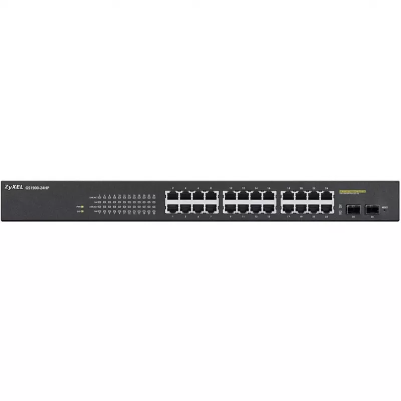 Zyxel GS1900-24HP managed Gigabit Ethernet (10/100/1000) 1U zwart