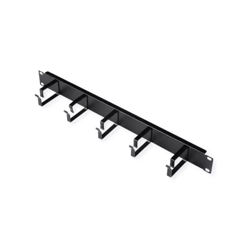 ROLINE 26.21.0263 19-inch kabelgeleidepaneel 1U, 40 x 60 mm, zwart RAL 9005