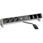 Desk2 3Schuko 3ABD USB-oplader roestvrij staal (902.449)