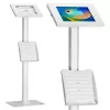 Tablet-vloerstandaard MACLEAN MC-476W in hoogte verstelbaar, universeel compatibel voor tablets