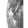 NeXtime klok 3037 Clouds, Ø39 cm, wand, zwart