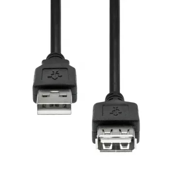 USB-verlengkabel ProXtend USB2AAF-0005 – 5 m, USB-A stekker naar USB-A bus, zwart