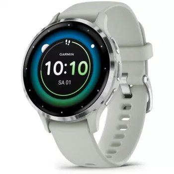 Garmin Venu 3S 3,05 cm (1,2 inch) AMOLED 41 mm digitaal 390 x 390 pixel touchscreen grijs, zilver Wi-Fi GPS (satelliet)