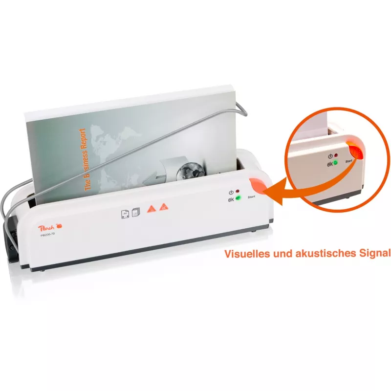Peach PB200-70 thermobindapparaat 60 s 300 vel wit