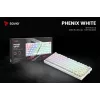 SAVIO PHENIX WHITE draadloos mechanisch toetsenbord, Gateron Red Pro, ABS