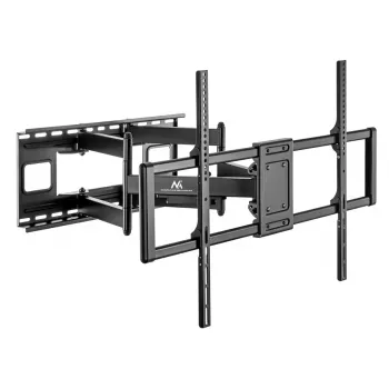 Maclean MC-482 TV-wandbeugel voor 60-120 inch platte en gebogen televisies tot max. 120 kg, VESA 900x600, zwenkbaar, kantelbaar en draaibaar, universele TV-beugel
