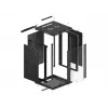 Wandmontage-rackkast LANBERG WF01-6618-10B, 18U, 600×600×907 mm, zwart, 60 kg