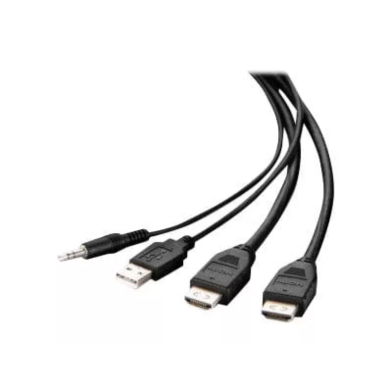 Belkin Secure KVM combo kabel - video- / USB- / audiokabel - TAA-conform - USB, mini-jack, HDMI (M)