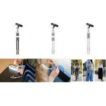 Ansmann lanyard-kabel USB Type-C naar zwart - kabel - digitaal/data (1700-0190)