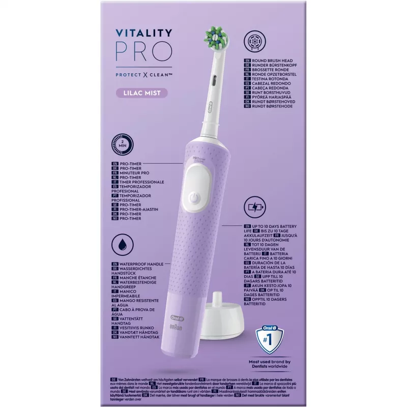 Oral-B Vitality Pro elektrische tandenborstel paars 1 borstel