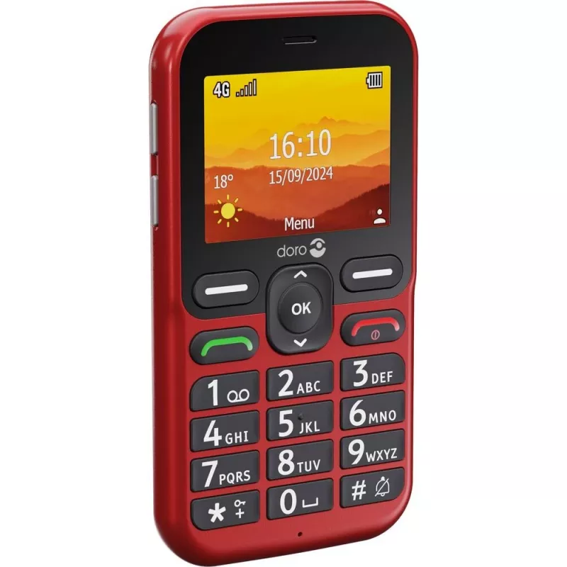 Doro Leva L10 4G, seniorentelefoon, rood (380571)