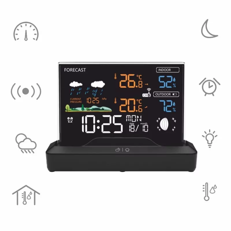 Over-ear kabelkoptelefoon MANTA MTO100B Windy zwart — geluidsisolatie, kabelverbinding