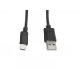 Kabel Lanberg CA-USBO-10CC-0010-BK (USB 2.0 stekker - USB 2.0, USB, Type-C stekker, 1m, zwart) (CA-USBO-10CC-0010-BK)