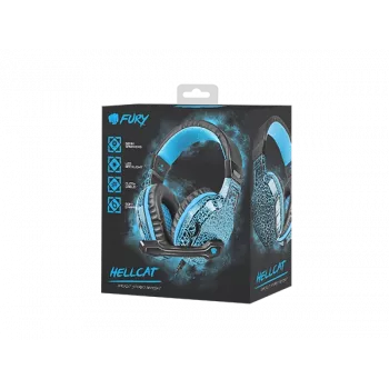 Koptelefoon voor gamers Fury Hellcat LED-verlichting