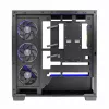 PC-behuizing MODECOM Volcano Stellar 5F ATX Midi Tower, gehard glas, 5 voorgeïnstalleerde ventilatoren, USB‑C, ondersteunt microATX/ATX, max. GPU 420 mm, CPU-koelerhoogte 175 mm