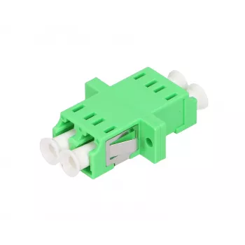 Extralink LC/APC singlemode duplex glasvezeladapter, groen, LC/APC-stekker