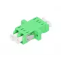 Extralink LC/APC singlemode duplex glasvezeladapter, groen, LC/APC-stekker