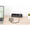 Meervoudig stopcontact DIGITUS 3-voudig met 2×USB-A & 1×USB-C, 3 AC-stopcontacten type E/F, 1,5 m kabel, zwart