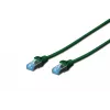 Netwerkkabel Digitus CAT 5e SF/UTP RJ-45 0,5 m groen
