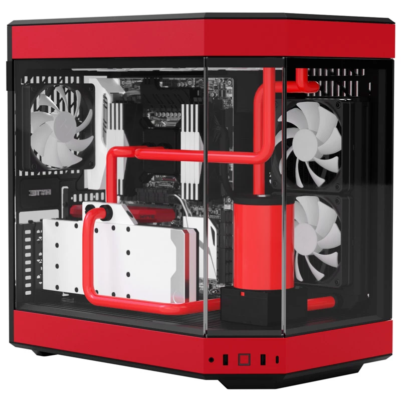 HYTE Y60 midi tower zwart, rood