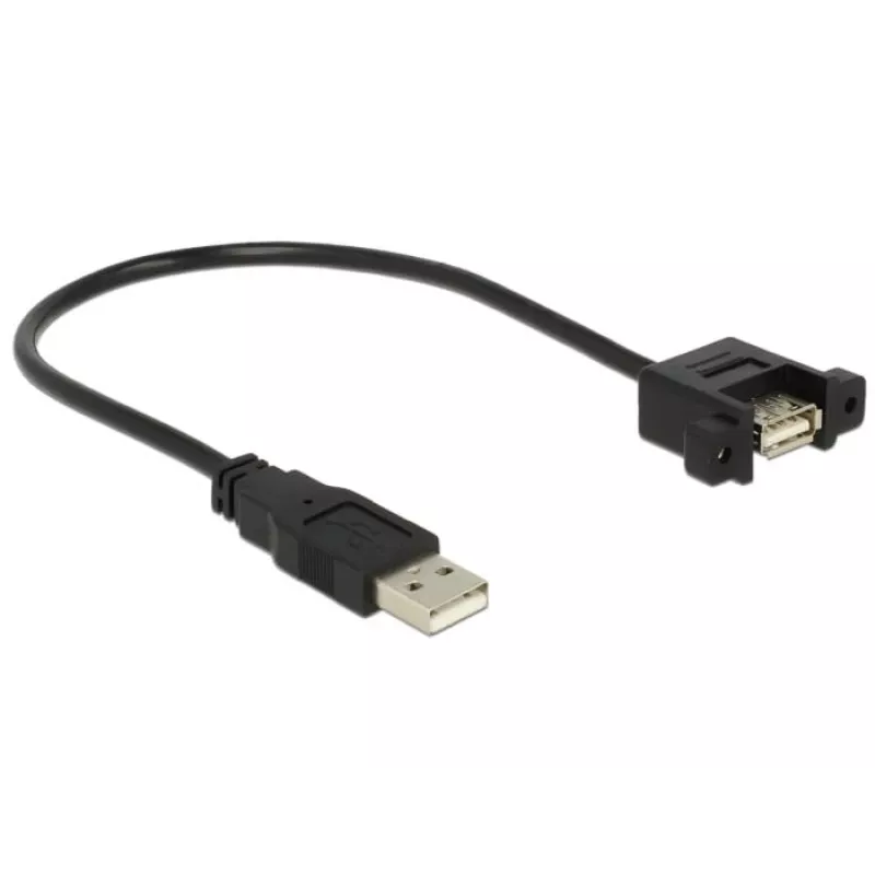 USB-kabel DeLOCK 85462 USB 2.0 0,25 m zwart