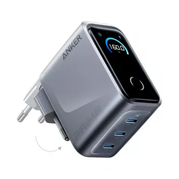 Oplader voor mobiele apparaten Anker A2687341 — draadloze indoor-oplader met netstroom, universeel, zilver