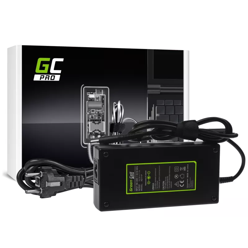 Voeding Green Cell AD111P 150W 19.5V 7.7A universele laptopvoeding zwart