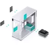 PC-behuizing Jonsbo D41 MESH Midi Tower wit