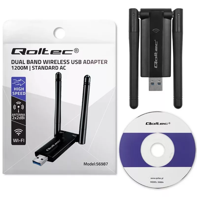 Snelle draadloze USB dual-WLAN-adapter 2 X