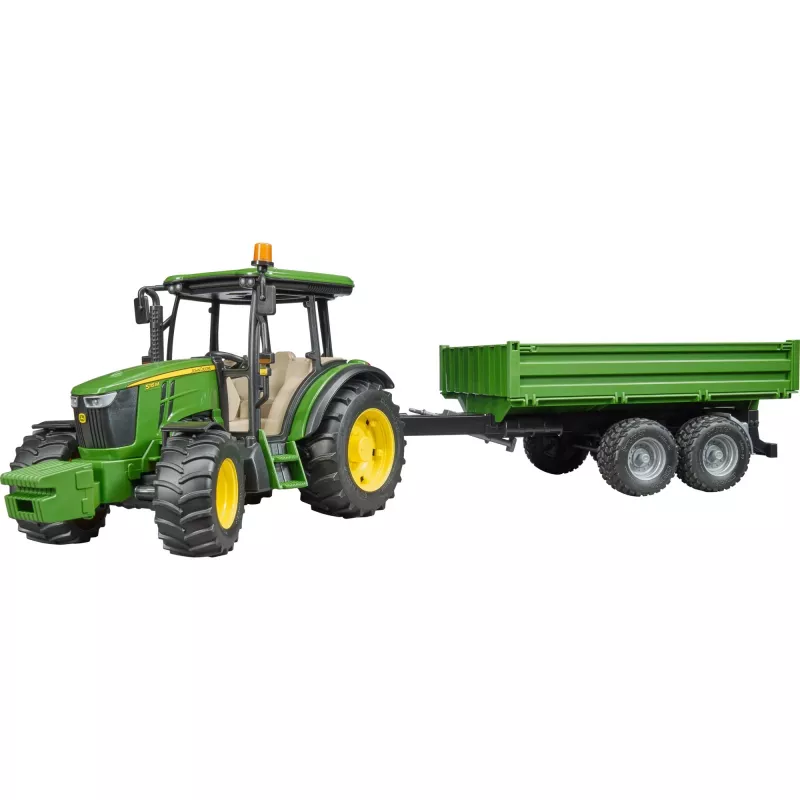 Tractormodel BRUDER John Deere 5115 M met kiepwagen