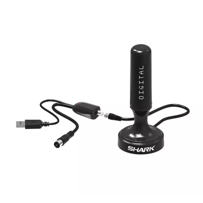 Auto DVB-T antenne Shark SHA301CAR met actieve versterker voor tv-ontvangst in de auto