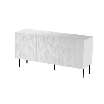 Dressoir Cama Meble JUNGLE 152x40.5x74.5 cm wit mat met zwarte poten